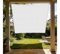 Voile d'ombrage Étanche 1.5 x 2 m Plusieurs Tailles et Coloris Toile Solaire Voile Multi Couleur Taille Toiles pour Patio Jardin Terrasse Extérieur, Sable, Blanc
