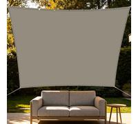 Voile d'ombrage Étanche 1.7 x 3.4 m Cordon de Montage Inclus Auvent Respirant pour Jardin Terrasse Extérieur Patio Piscine Balcon, Taupe