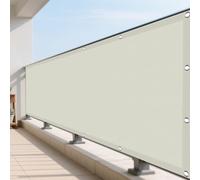 Voile d'ombrage Étanche 2.6 x 6 m Plusieurs Tailles et Coloris Voiles d'ombrage Imperméable Respirant pour Patio Balcon Jardin Terrasse Extérieur, Blanc cassé