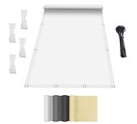 Voile d'Ombrage Étanche 3x3.5M Voiles Ombrages Rectangulaire,Toile Ombrage Imperméable, Voiles D'ombrage pour Patio Pergola Jardin ExterieurBlanc
