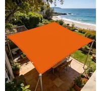 Voile d'ombrage Étanche 70 x 120 cm Cordon de Montage Inclus Filet Dombrage Rectangle Antidéchirure pour Patio Balcon Jardin Terrasse Extérieur, Orange