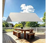 Voile d'Ombrage Étanche,Toile-Ombrage Gris Clair 70x700cm/0.7x7M Brise Vue Balcon,Filet Dombrage Rectangle avec Oeillets et Cordons pour Jardin,Terrasse,Camping,Balcon