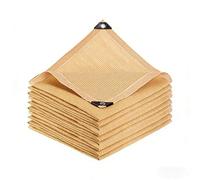 Voile d'Ombrage Extérieur - Toile Solaire HDPE Respirante avec Coutures Renforcées 6 Rangs, Protection Anti-UV pour Terrasse, Jardin & Piscine(Khaki,2 x 5 m/6.6 x 16.4ft)