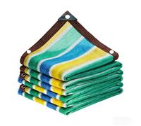 Voile d'Ombrage Extérieur - Toile Solaire HDPE Respirante avec Coutures Renforcées 6 Rangs, Protection Anti-UV pour Terrasse, Jardin & Piscine(Multicolour,2 x 5 m/6.6 x 16.4ft)