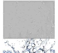 Voile D'Ombrage, Filet d'ombrage 100 x 320 cm Protection Solaire Polyester Imperméable UV Protection Filet Voiles pour Terrasses, Balcons et Jardins, Gris Clair