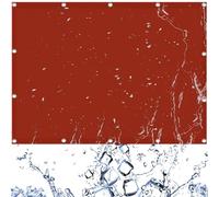 Voile D'Ombrage, Filet d'ombrage 120 x 500 cm Protection Solaire Polyester Imperméable UV Protection Filet Voiles pour Terrasses, Balcons et Jardins, Rouge Rouille