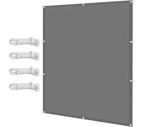 Voile D'Ombrage, Filet d'ombrage 180 x 700 cm Imperméable Rectangulaire Coupe-Vent Toile Ombrage Exterieur Multi Couleur et Taille pour Jardin Terrasse Balcon, Gris Clair