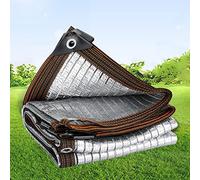 Voile d'ombrage, Filet d'Ombrage de Jardin, Toile D'ombrage Réfléchissante en Papier D'aluminium, Toile d'ombrage Pergola, pour Jardin Patio Balcon ?de Toit Voiture Animaux (2x2m/6.56x6.56ft)