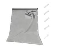Voile d'Ombrage Gris Clair Imperméable Robuste Protection UV Rectangulaire Auvent Terrasse Extérieur1.6X4.9M avec Œillets pour Jardin Balcon Cour