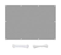 Voile d'ombrage grise de 3,2 x 3,6 m, protection UV à 95 % pour extérieur, terrasse, auvent de jardin avec cordes de 1 x 5 m, parfait pour la protection solaire et couverture de terrasse