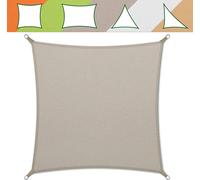 Voile d'ombrage hydrofuge | Gris | 3x3 m