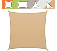 Voile d'ombrage hydrofuge protection UV note de test 1.4 beaucoup de couleurs sable 3x3 m