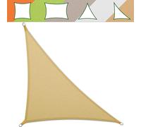 Voile d'ombrage hydrofuge protection UV note de test 1.4 beaucoup de couleurs sable 5x5x7 m