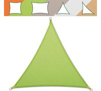 Voile d'ombrage hydrofuge protection UV note de test 1.4 nombreuses couleurs vert clair 3x3x3 m