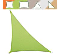 Voile d'ombrage hydrofuge protection UV note de test 1.4 nombreuses couleurs vert clair 5x5x7 m