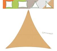 Voile d'ombrage Hydrofuge, Sable, 3 x 3 x 3 m