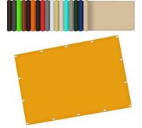 Voile d'ombrage Imperméable 1.4 x 3 m Résistant Au Vent Durable Voile d'ombrage Anti-UV Formes & Tailles Variées pour Balcons Camping, Jaune