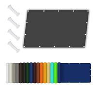 Voile d'ombrage Imperméable 1.6 x 4.8 m Résistant à l'eau Protection Contre Le Vent, Résistant Aux Intempéries, Protection UV Toiles D'Ombrages pour Jardin, Terrasse, Gris Foncé