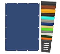 Voile d'ombrage Imperméable 100 x 220 cm Imperméable Protection, Protection UV Voiles Solaire avec Œillets pour Serre/Jardin/Pergola/Pet House, Bleu Foncé