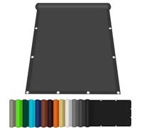 Voile d'ombrage Imperméable 160 x 300 cm Matériau Anti-Déchirure Voile d'ombrage Carré Polyester Haute Qualité pour Jardin Terrasse, Gris Foncé