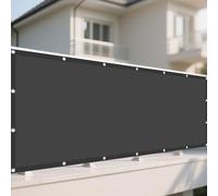 Voile d'ombrage Imperméable 170 x 185 cm UV 98% Indéchirable Imperméable PES Toile Ombrage Auvent avec Le Kit de Fixation pour Jardin Terrasse Balcon Camping, Gris Foncé