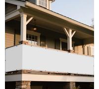 Voile d'ombrage Imperméable 180 x 300 cm Imperméable Protection UV 95% Diffuseur Ombre Protection Soleil avec Le Kit de Fixation pour Jardin Terrasse Camping Sable, Blanc