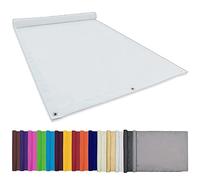 Voile d'ombrage imperméable 1x1.2M Protection des Rayons 95% UV Terrasse Voile d'ombrage Carré Balcon Couverture avec Oeillets et Cordons pour Jardin Terrasse Camping Fête, Blanc, 22073
