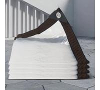 Voile d'ombrage Imperméable 2.1 x 4 m Bâche Rectangulaire Transparente Imperméable, 95% UV, avec Corde Voile d'ombrage Rectangulaire pour Jardin Terrasse, Blanc