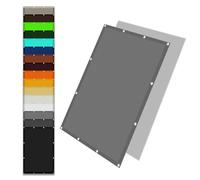 Voile d'ombrage Imperméable 2.4 x 3.5 m Imperméable 98% UV Protection Toile d'ombrage pour Serre avec Oeillets pour Patio Pergola Jardin Exterieur, Gris Clair