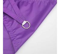 Voile d'ombrage imperméable 2 m/4 m/5 m/6 m - Auvent triangulaire pour terrasse, jardin, terrasse - Protection UV (6 x 6 x 6 m, violet)