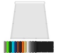 Voile d'ombrage Imperméable 200 x 480 cm Matériau Anti-Déchirure Voile d'ombrage Carré Polyester Haute Qualité pour Jardin Terrasse, Blanc