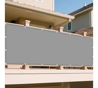 Voile d'ombrage Imperméable 220 x 385 cm Imperméable UV 98% Indéchirable Toiles D'Ombrages avec Corde Libre Facile à Plier pour Jardin Terrasse Camping Sable, Gris Clair