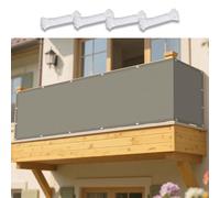 Voile d'ombrage Imperméable 220 x 560 cm Bloque 98% Rayons UV Toile d'ombrage Protection Solaire Résistant l'eau Polyester pour Jardin Terrasse Extérieur Patio Piscine, Kaki
