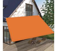Voile d'ombrage Imperméable 3 x 3.5 m Imperméable Toile D'Ombre Anti 98% UV Contre Le Vent Bâche Dombrages pour Patio Être Applicable Jardins, Orange