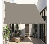 Voile d'ombrage Imperméable 3 x 4 m Protection 95% UV Imperméable Rectangulaire Multi Couleur et Taille Toile Ombrage pour Jardin, Terrasse, Balcon, Extérieur, Taupe