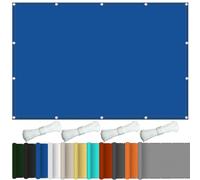 Voile d'ombrage imperméable 3 x 8 m - Facile à installer - Bleu foncé - Pour jardin - Avec œillets et corde de fixation - Protection UV