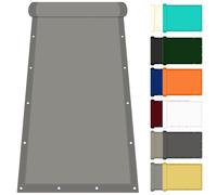 Voile d'ombrage Imperméable 30 x 125 cm avec Protection UV Toile Rectangulaire d'ombrage Exterieur Multi Couleur et Taille pour Patio Jardin, Terrasse, Extérieur, Balcon, Gris Clair