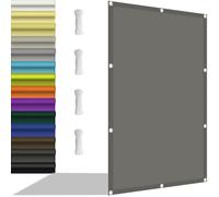 Voile d'ombrage Imperméable 300 x 310 cm Imperméable Protection UV 98% Rectangulaire Toile Ombrage Exterieur avec Cordes et Serre-Câbles pour Serre, Patio, Pergola, Jardin, Gris Foncé