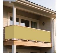 Voile d'ombrage Imperméable 300 x 520 cm Protection des Rayons 95% UV PES Polyester Voiles d'ombrage avec Corde Libre et Oeillets pour Terrasse Jardin Extérieur Balcon, Jaune Sable