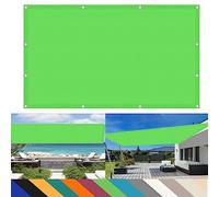 Voile d'ombrage imperméable - 4 x 5,5 m - Résistant aux intempéries - Avec protection contre le vent et cordes de montage - Pour terrasse et jardin - Vert tendre