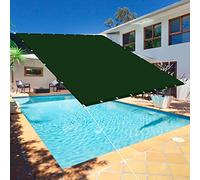 Voile d'ombrage imperméable - 5,5 x 9 m - Protection UV à 98 % - Vert foncé - Idéal pour les fêtes, les jardins et les terrasses - Solution d'ombrage élégante pour l'extérieur