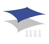 Voile d'ombrage imperméable 5 x 4 m avec protection UV à 95 % pour extérieur, piscine, jardin, terrasse, abri solaire durable pour toutes les conditions météorologiques