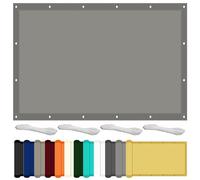 Voile d'ombrage Imperméable 80 x 185 cm UV Protection Jardin Patio Voiles d'ombrage Imperméable et Coupe-Vent pour Patio Jardin, Terrasse, Extérieur, Balcon, Gris Clair