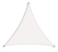 Voile d'ombrage imperméable 9 x 9 m - Bloque 98 % des UV - Avec kit de fixation et corde gratuite - Pour extérieur, jardin, terrasse, fête, arrière-cour - Blanc