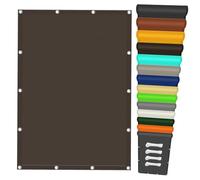 Voile d'ombrage Imperméable 90 x 350 cm Imperméable Protection, Protection UV Voiles Solaire avec Œillets pour Serre/Jardin/Pergola/Pet House, Brun