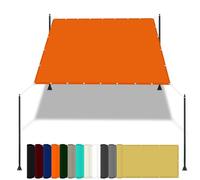 Voile d'ombrage imperméable à angle droit pour jardin, protection UV à 98 % avec corde et kit de fixation, parfait pour fête sur le patio et l'extérieur 3 x 3,8 m