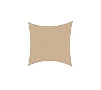 VOILE D'OMBRAGE IMPERMÉABLE DE JARDIN CARRÉE SABLE 3X3X3 M EN POLYESTER