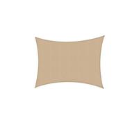 VOILE D'OMBRAGE IMPERMÉABLE DE JARDIN RECTANGULAIRE SABLE 2X2X3 M EN POLYESTER