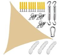 Voile d'ombrage imperméable en T pour extérieur, 3 x 3 m, 21 couleurs, protection UV pour terrasse, jardin, jacuzzi, solution d'ombrage durable et élégante pour jardin, piscine et terrasse