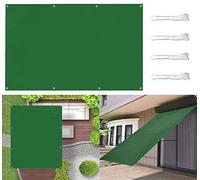 Voile d'ombrage imperméable et anti-UV avec résistance au vent - Angle droit - Pour jardin et balcon - 4,5 x 5,5 m - Avec cordes de fixation